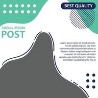 Editable minimal square banner template. green color background with stripe line shape. Suitable for social media post, healthy and web internet ads. Vector illustration