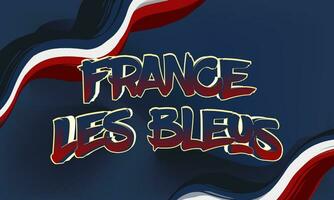 france les bleus world football championship background theme vector