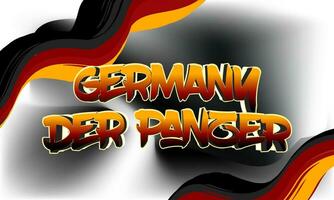 germany der panzer world football championship background theme vector