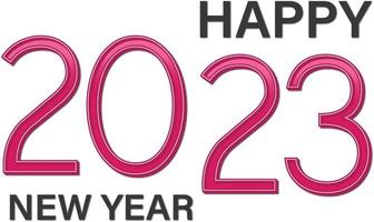 Happy New Year 2023 vector