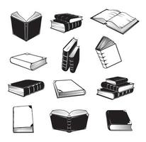 Ancient book volumes isolated pile and stacks vector