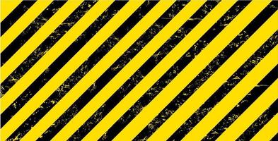 Grunge yellow and black stripes warning background vector