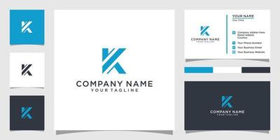 Initial letter K vector logo design concept.