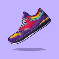 sneakers vector with isolated colored background. shoe vector. object vector. vector illustration