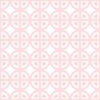 Seamless Ornamental pattern of simple geometric shapes in trendy pale pink tint. Isolate. Outlayer vector