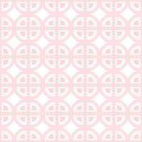 Seamless Ornamental pattern of simple geometric shapes in trendy pale pink tint. Isolate. Outlayer vector