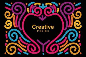 Cinco de mayo line art pattern for background. Colorful swirl outline copy space for poster and banner. vector