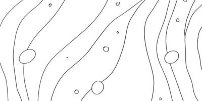 Abstract line art pattern illustration for background design. Flow outline geometric in panoramic composition for banner and print vector