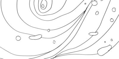 Abstract line art pattern illustration for background design. Flow outline geometric in panoramic composition for banner and print vector