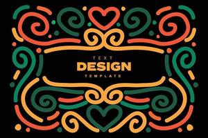 Cinco de mayo line art pattern for background. Colorful swirl outline copy space for poster and banner. vector