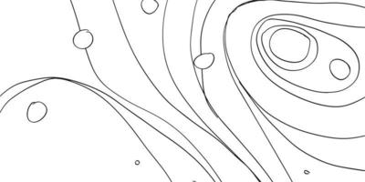 Abstract line art pattern illustration for background design. Flow outline geometric in panoramic composition for banner and print vector