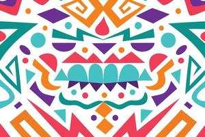 patrones de arte azteca para tela e impresión. forma étnica abstracta para el fondo. vector