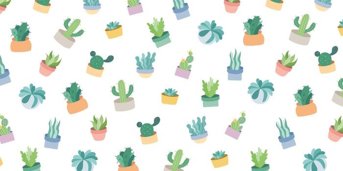 Abstract Houseplant background design with pattern composition. Trendy wallpaper for creative project and print design vector