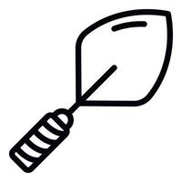 Industry trowel icon, outline style vector