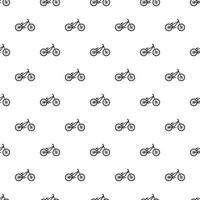 Bike pattern, simple style vector