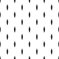 Carrots pattern, simple style vector
