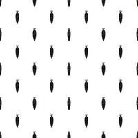 Carrots pattern, simple style vector