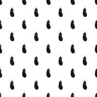 Eggplant pattern, simple style vector