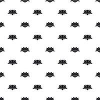 Lotus flower pattern, simple style vector