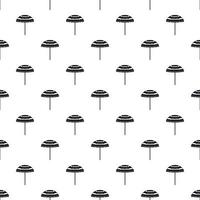 Beach umbrella pattern, simple style vector
