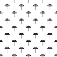 Beach umbrella pattern, simple style vector