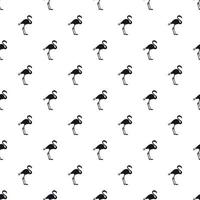 Flamingo pattern, simple style vector