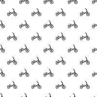 Tricycle pattern, simple style vector