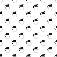 Jug of milk pattern, simple style vector