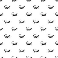 Animal lizard pattern, simple style vector