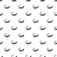 Animal lizard pattern, simple style vector