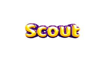 filles nom autocollant coloré fête ballon anniversaire hélium air brillant jaune violet découpe scout png