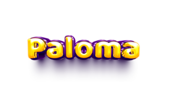nomi di ragazze inglese elio Palloncino brillante celebrazione etichetta 3d gonfiato paloma png