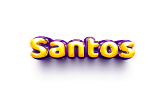 names of boys English helium balloon shiny celebration sticker 3d inflated Santos png