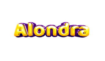 etiqueta engomada del nombre de las niñas coloridas fiesta globo cumpleaños helio aire llamativas amarillas moradas separar alondra png