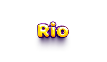 nomes de meninos balão de hélio inglês brilhante adesivo de celebração 3d rio inflado png