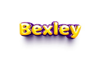 names of girls English helium balloon shiny celebration sticker 3d inflated Bexley png