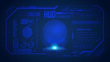 Modern HUD Technology Screen Background vector