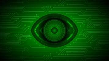 Cybersecurity Technology Background with Eye vector