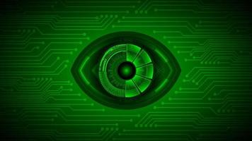 Cybersecurity Technology Background with Eye vector