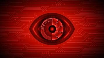 Cybersecurity Technology Background with Eye vector