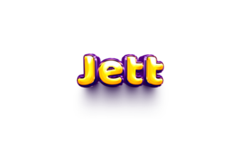 nomes de meninos balão de hélio inglês brilhante adesivo de celebração 3d jett inflado png