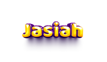 names of boys English helium balloon shiny celebration sticker 3d inflated Jasiah png