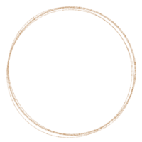 Circle Gold Frame png