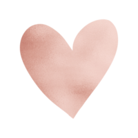 Rose Gold Shiny Heart png