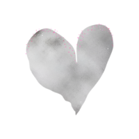 argento cuore con rosa luccichio png