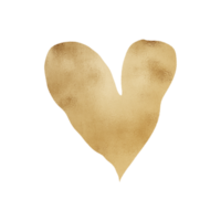 guld lysande hjärta png
