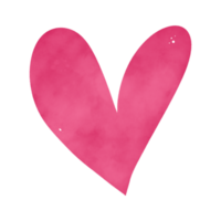 Pink Watercolor Heart png