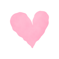Pastel Pink Watercolor Heart png