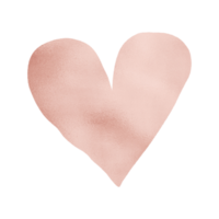 corazón rosa elegante png