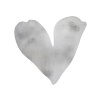 zilver glimmend hart png